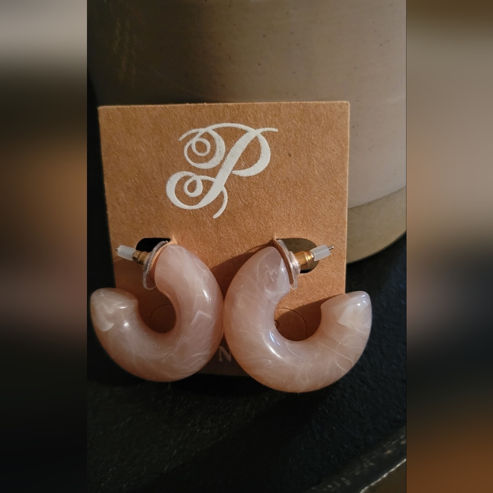 Brand New Plunder Marbled Earrings